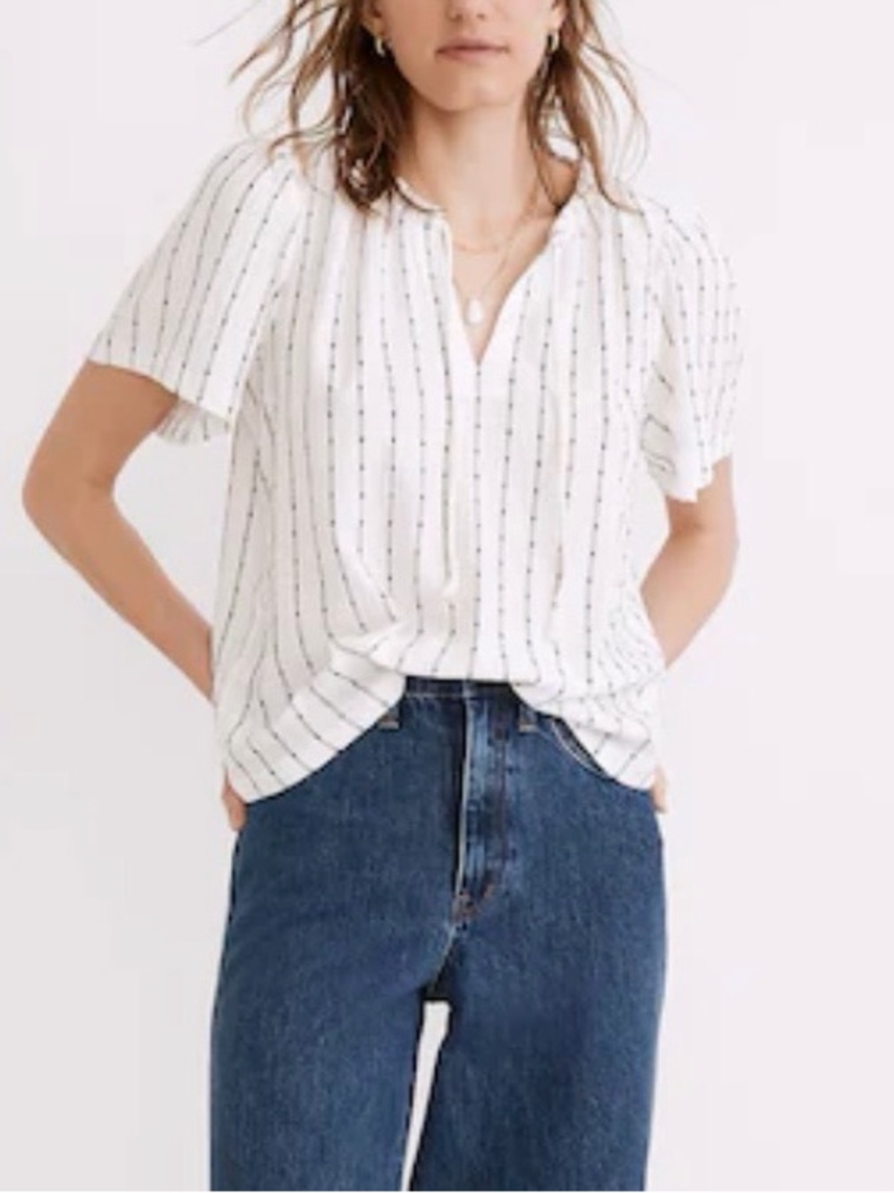 Madewell Tie-neck Tunic Top